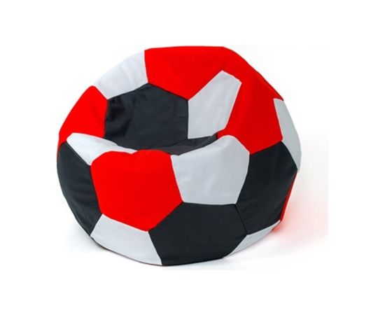 Go Gift Sako bag pouffe ball white-black-red XL 120 cm