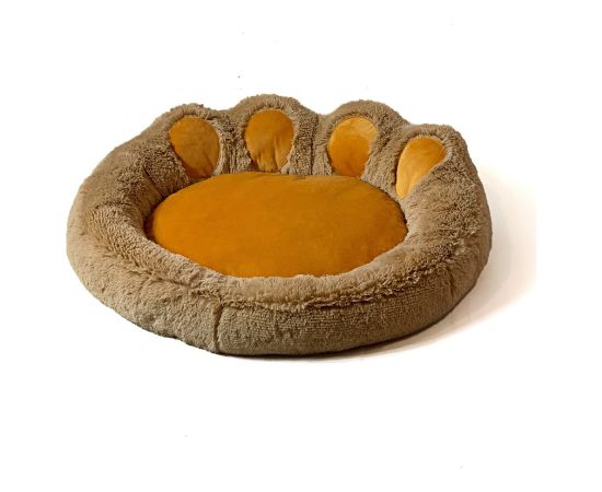 GO GIFT Dog and cat bed XXL - camel - 85x85 cm