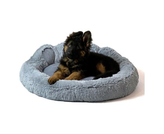 GO GIFT Dog and cat bed XXL - grey - 85x85 cm