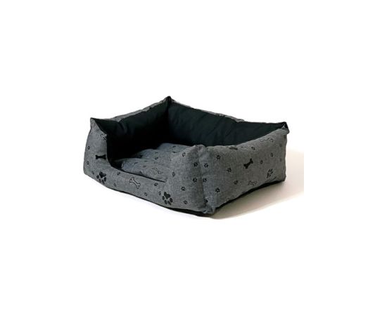 GO GIFT Dog bed XXL - graphite - 90x63x16 cm