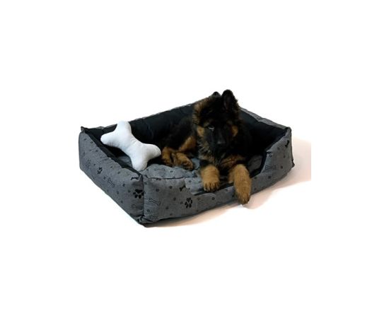 GO GIFT Dog bed XXL - graphite - 90x63x16 cm