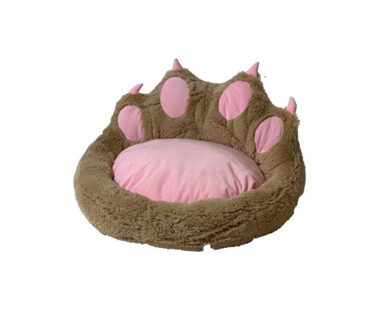 GO GIFT Dog and cat bed - camel - 75x75 cm