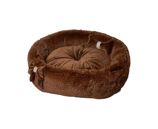 GO GIFT Cocard chocolate L - pet bed - 55 x 52 x 18 cm