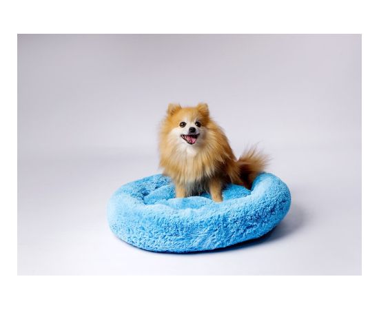 GO GIFT Shaggy blue XL - pet bed - 80 x 83 x 10 cm