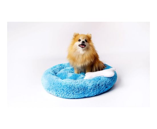 GO GIFT Shaggy blue XL - pet bed - 80 x 83 x 10 cm