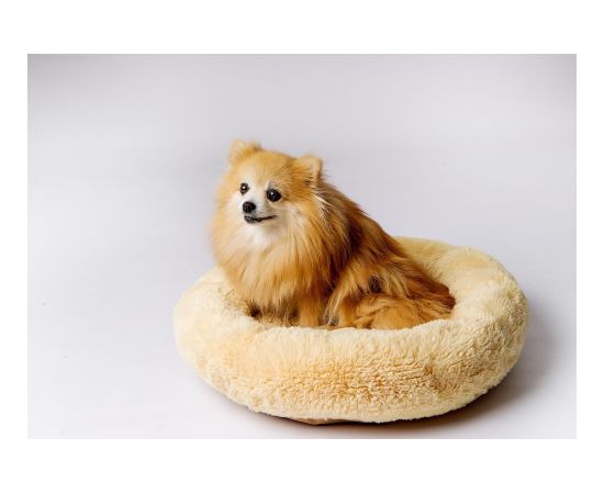 GO GIFT Shaggy cream XL - pet bed - 80 x 83 x 10 cm