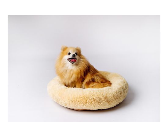 GO GIFT Shaggy cream XL - pet bed - 80 x 83 x 10 cm