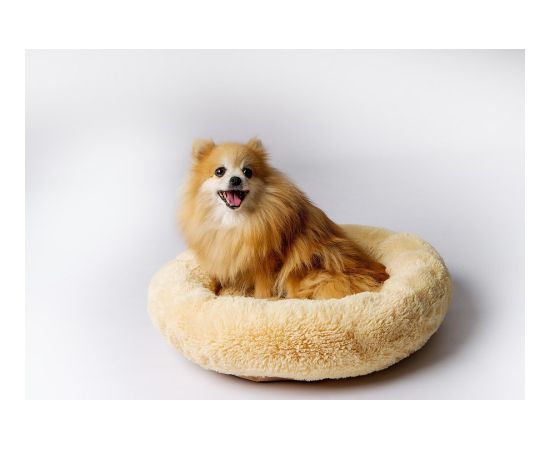 GO GIFT Shaggy cream XL - pet bed - 80 x 83 x 10 cm