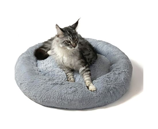 GO GIFT Shaggy grey XL - pet bed - 80 x 83 x 10 cm