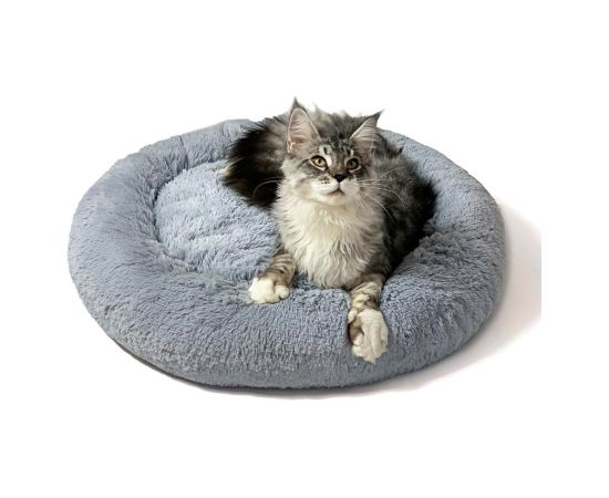 GO GIFT Shaggy grey XL - pet bed - 80 x 83 x 10 cm