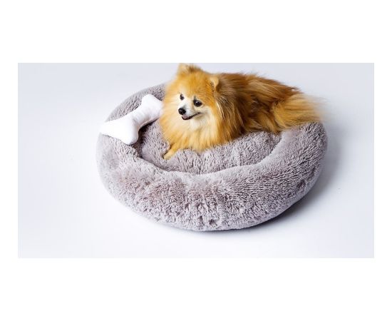 GO GIFT Shaggy grey L - pet bed - 66 x 66 x 10 cm