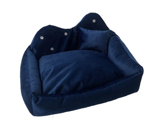 GO GIFT Prince navy blue XXL - pet bed - 70 x 55 x 12 cm