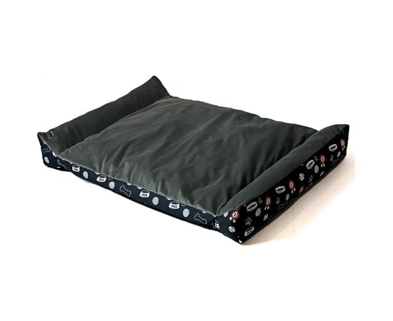 GO GIFT Rex graphite XXL - pet bed - 105 x 75 x 8 cm