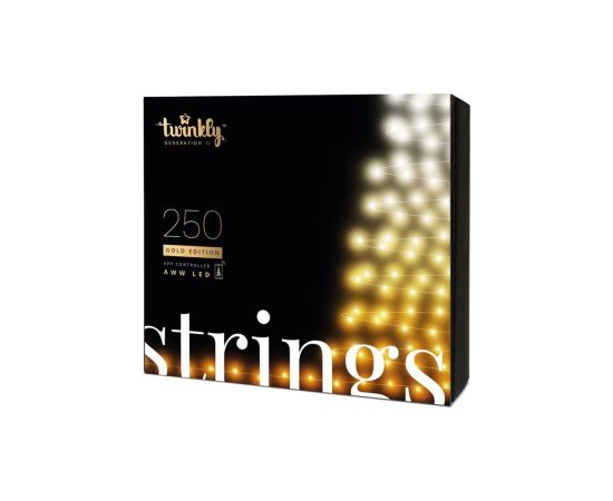 TWINKLY Strings 250 Gold Edition (TWS250GOP-BEU) Smart Christmas tree lights 250 LED AWW 20 m