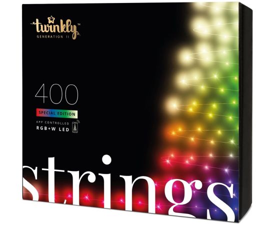 TWINKLY Strings 400 Special Edition (TWS400SPP-BEU) Smart Christmas tree lights 400 LED RGB+W 32 m