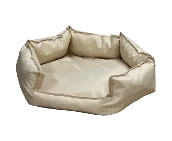 GO GIFT Hexagon beige XXL - pet bed - 90 x 63 x 16 cm