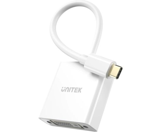 UNITEK ADATPER USB-C - DVI 1080P@60HZ,WHT,15CM M/F