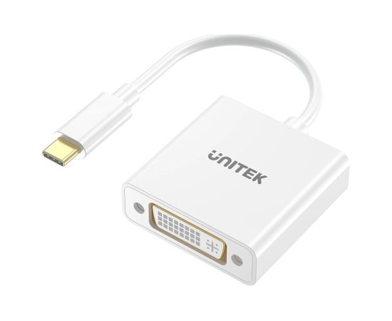 UNITEK ADATPER USB-C - DVI 1080P@60HZ,WHT,15CM M/F