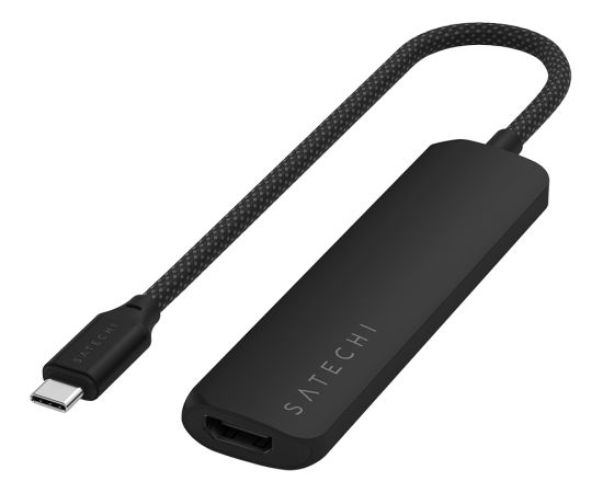 SATECHI 4-in-1 USB-C Slim Multiport Adapter 4K (Black)