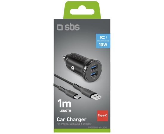 Car Charger SBS 10W USB/USB-C