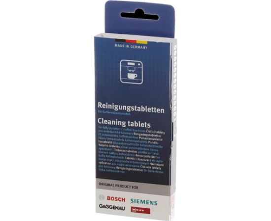 KAFIJAS APARĀTA TĪR,TABLETES Cleaning tablets for Bosch Siemens espresso