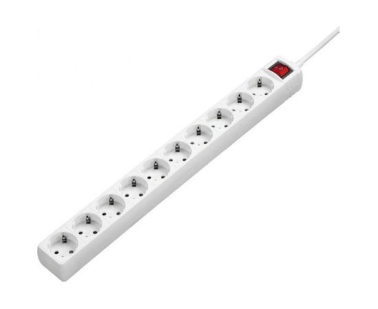 STRĀVAS PAGARINĀTĀJS Extensioncord Hama 10-Way, Switch, White, 3m