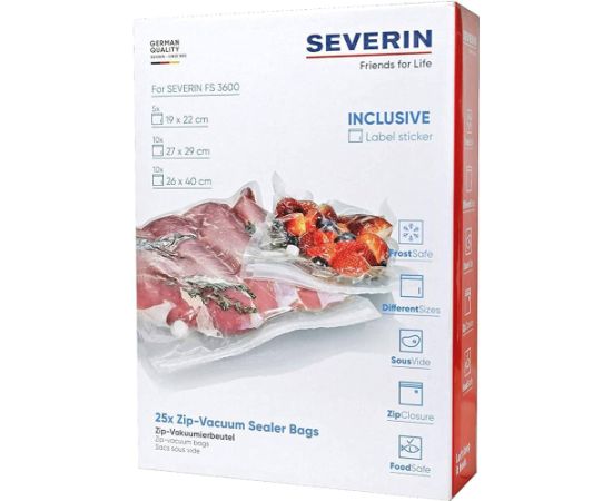 Vacuum sealer zipper bags Severin