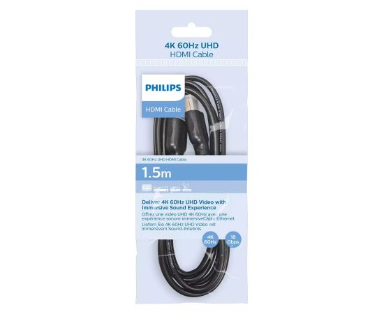 Cable Philips HDMI 2.0 4K 60Hz, 1.5m