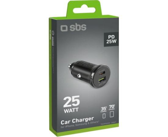 Car Charger SBS 25W USB/USB-C