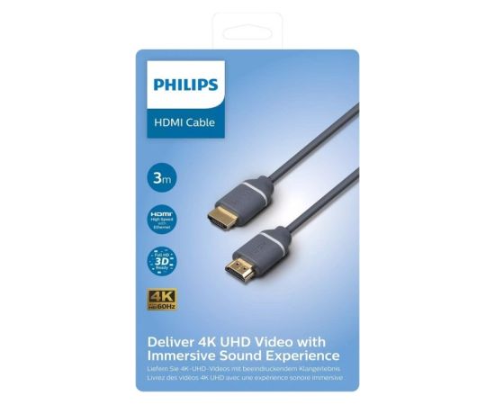 Cable Philips HDMI 2.0 4K 60Hz, 3m