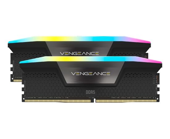 Corsair DDR5 - 32GB - 6000 - CL - 36 (2x 16 GB) dual kit, RAM (black, CMH32GX5M2E6000C36, Vengeance RGB, INTEL XMP)