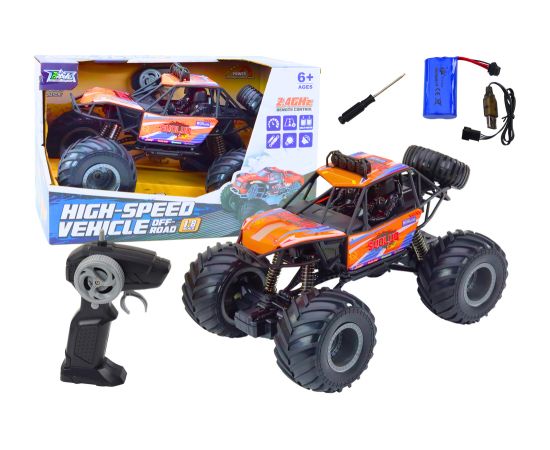 Leantoys Off-road Remote Controlled RC Car 1:8 Shock Absorbers Orange