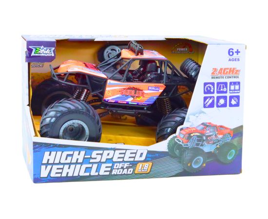 Leantoys Off-road Remote Controlled RC Car 1:8 Shock Absorbers Orange