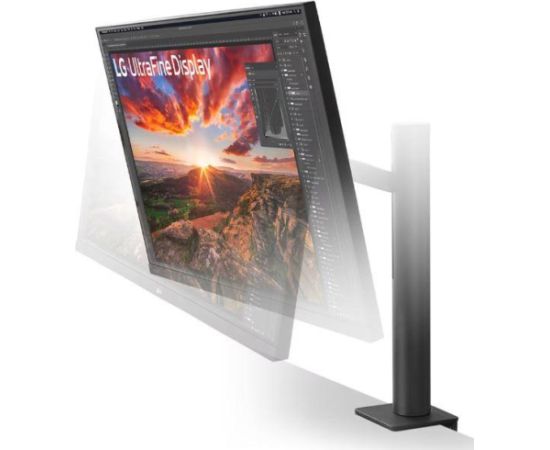 LCD Monitor LG 31.5" Panel IPS 3840x2160 16:9 60Hz 5 ms Speakers Swivel Pivot Height adjustable Tilt Colour Black 32UN880K-B