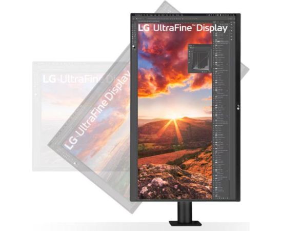 LCD Monitor LG 31.5" Panel IPS 3840x2160 16:9 60Hz 5 ms Speakers Swivel Pivot Height adjustable Tilt Colour Black 32UN880K-B