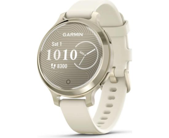 Garmin Lily 2 Active Lunar Gold with Bone Silicone Band