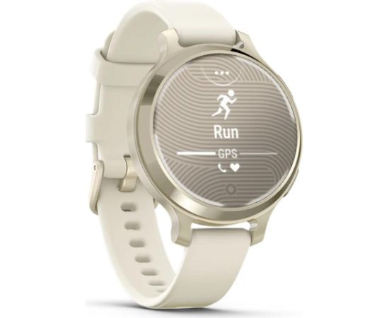 Garmin Lily 2 Active Lunar Gold with Bone Silicone Band