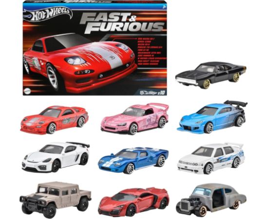 Hot Wheels HVX27 Fast & Furious Rotaļu Mašinu komplekts