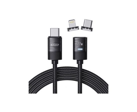 Tech-Protect   Tech-Protect UltraBoost magnetic 2in1 cable USB-C - Lightning / USB-C PD 27W 3A 2m - black