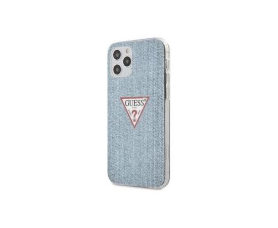 Guess   iPhone 12 Pro Max PC/TPU Denim Triangle Cover Light Blue