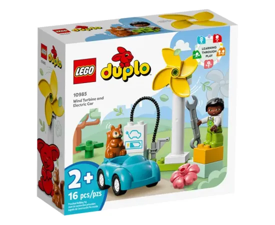 LEGO DUPLO Vēja turbīna un elektroauto (10985)