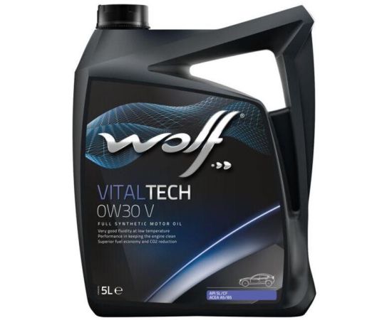 Wolf VITALTECH 0W30 V 5L ACEA: A5/B5-10,API: SL/CF