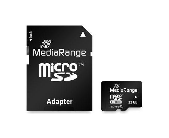 MEMORY MICRO SDHC 32GB C10/W/ADAPTER MR959 MEDIARANGE