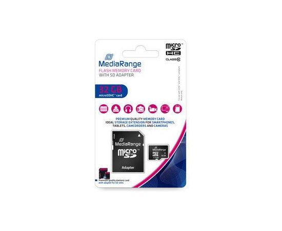 MEMORY MICRO SDHC 32GB C10/W/ADAPTER MR959 MEDIARANGE