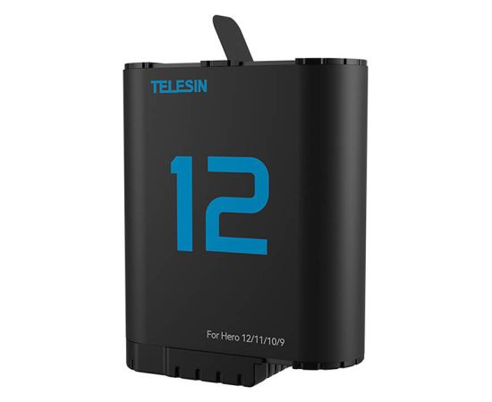 TELESIN lithium battery for GoPro Hero 12/11/10/9 (blue)