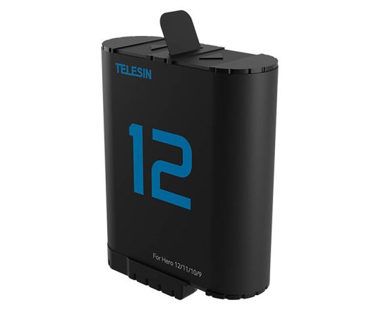 TELESIN lithium battery for GoPro Hero 12/11/10/9 (blue)