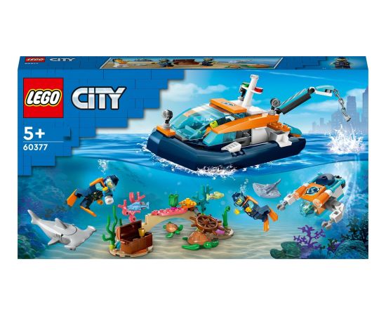 LEGO City Łódź do nurkowania badacza 3 szt. (60377)