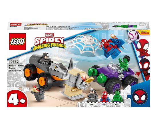 LEGO Marvel Spider-Man Hulk kontra Rhino — starcie pojazdów 4szt. (10782)