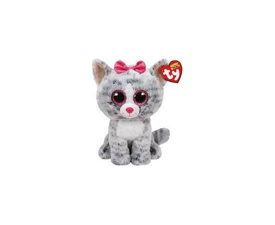 Meteor Maskotka Beanie Boos KIKI, szary kot 24 cm (8421370757)