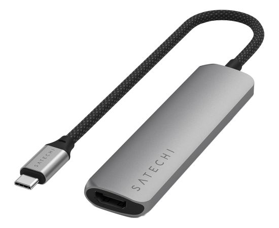 SATECHI 4-in-1 USB-C Slim Multiport Adapter 4K (Space Grey)